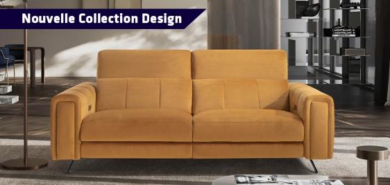 Canapé moderne design et confort avec personnalisation sur mesure