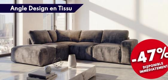 Salon Design Italien haut de gamme en angle