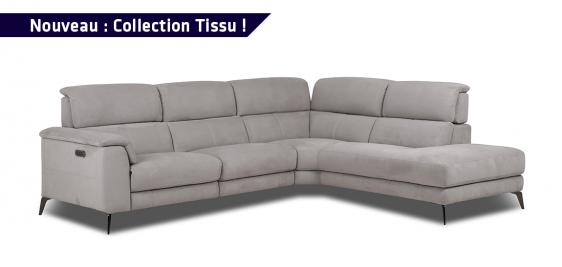 Grand angle Design en tissu avec RELAX ELECTRIQUE