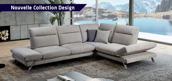 Grand angle Design avec dossiers basculants