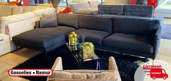 Grand canapé chaise longue Design