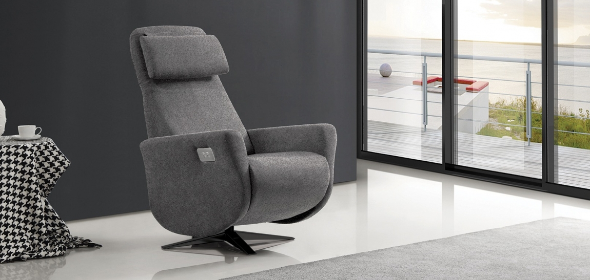Fauteuil relax électrique 2 moteurs et batterie